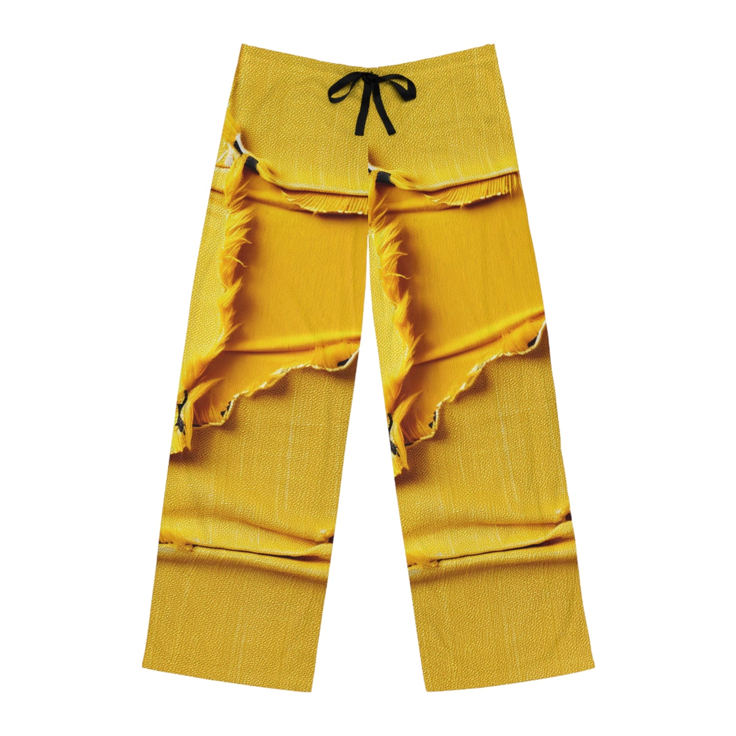 Banana Yellow Lemon: tela desgastada y atrevida inspirada en la mezclilla - Pantalones de pijama para hombre (AOP) 