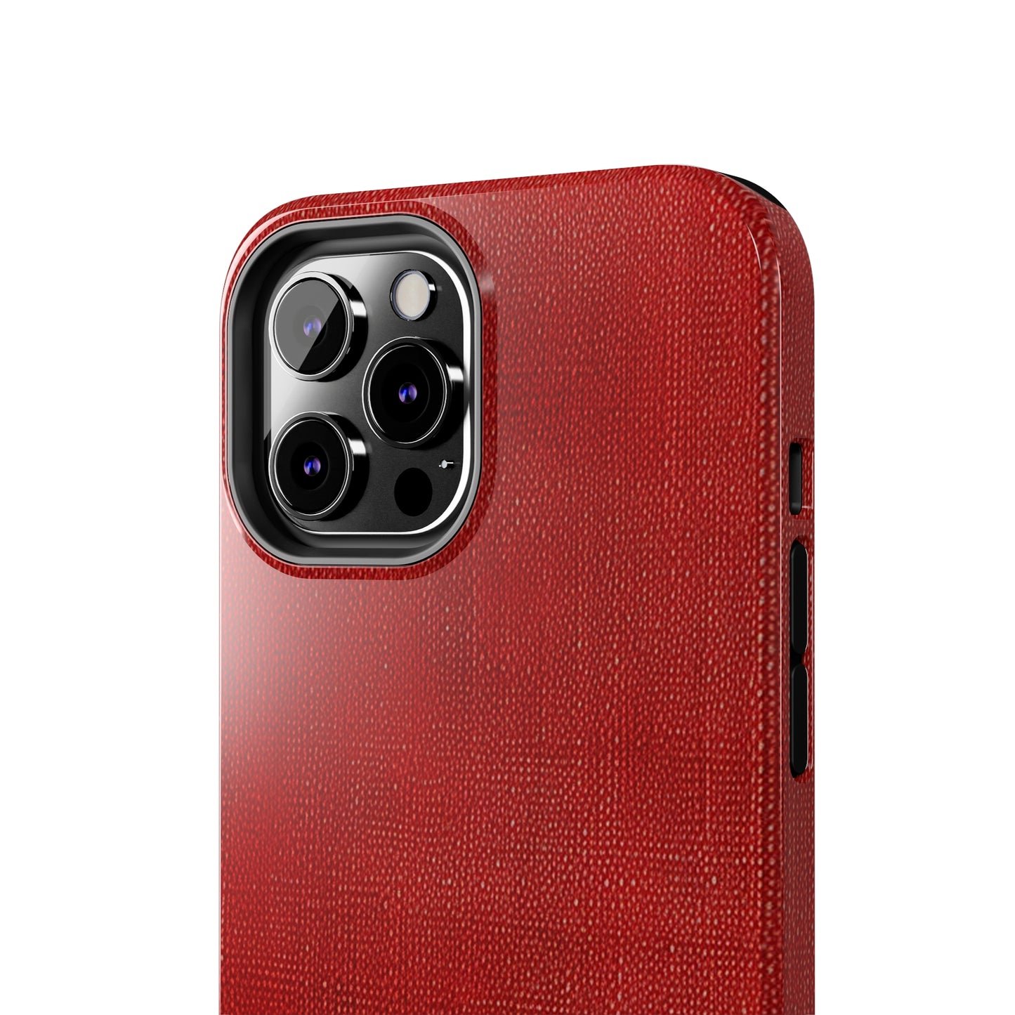 Juicy Red Berry Blast: Denim Fabric Inspired Design - Tough Phone Cases