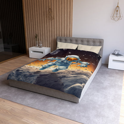 Galactic Adventurer - Celestial Star Art: Deep Space Exploration - Microfiber Duvet Cover