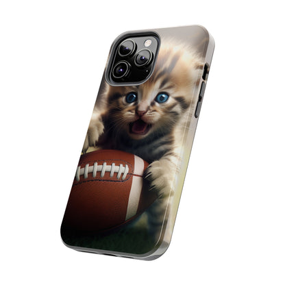 Football Kitten Touchdown: el juego deportivo ganador de Tabby - Estuches resistentes para teléfonos