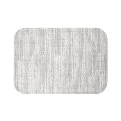 Chic White Denim-Style Fabric, Luxurious & Stylish Material - Bath Mat