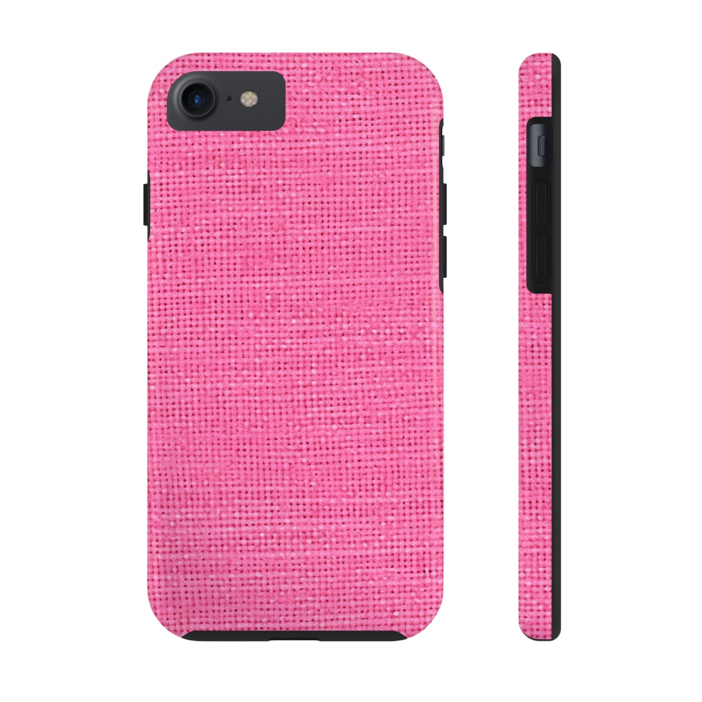 Doll-Like Pink Denim Designer Fabric Style - Tough Phone Cases