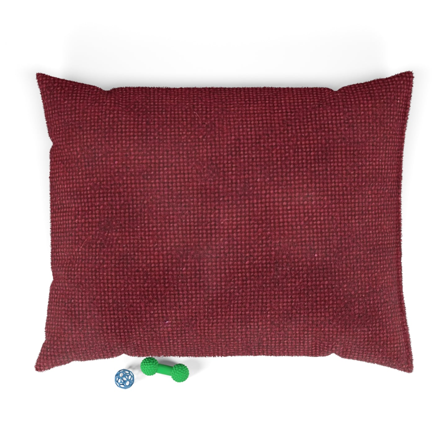 Seamless Texture - Maroon/Burgundy Denim-Inspired Fabric - Pet Bed