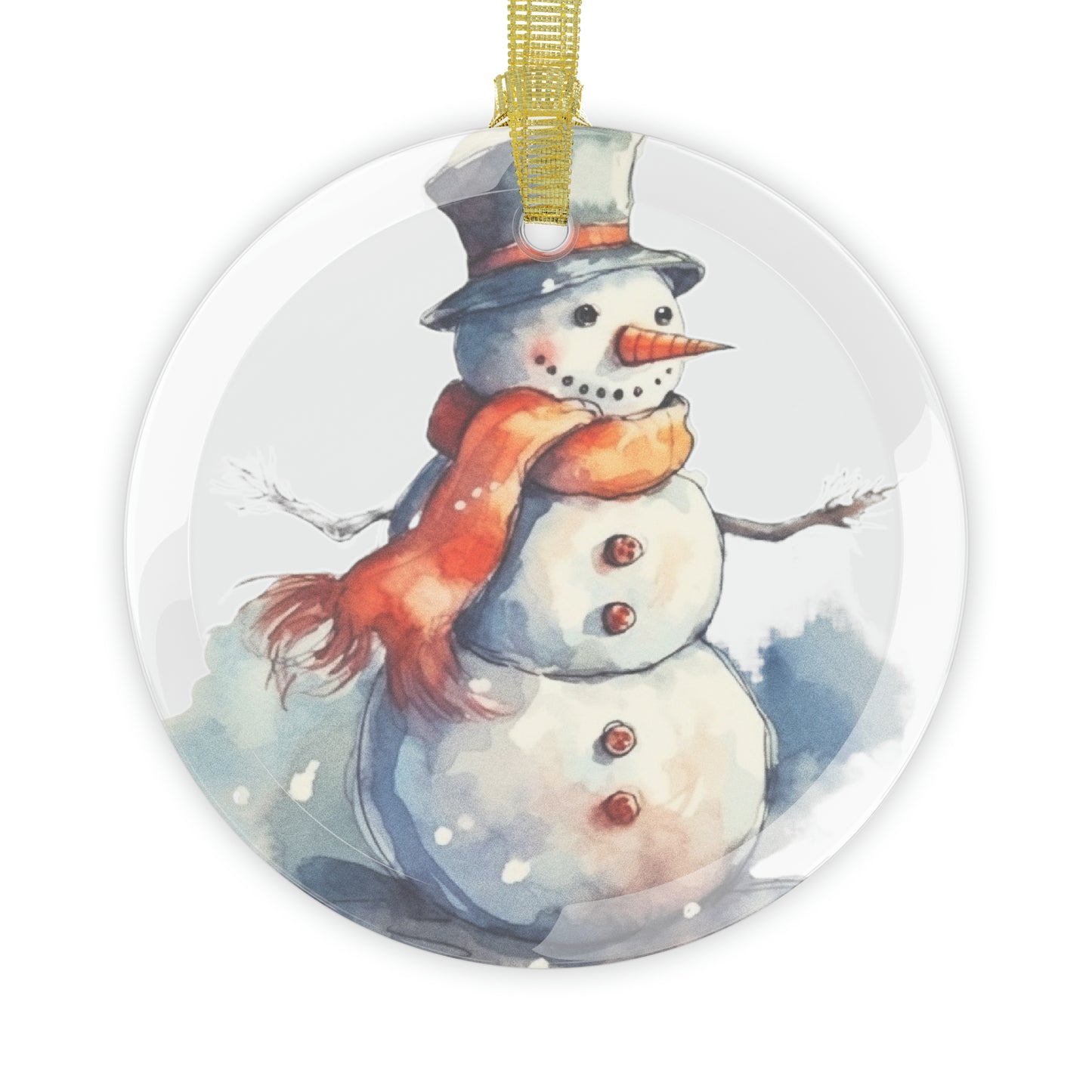 Frosty Winter Snowman Christmas - Glass Ornament Bundles