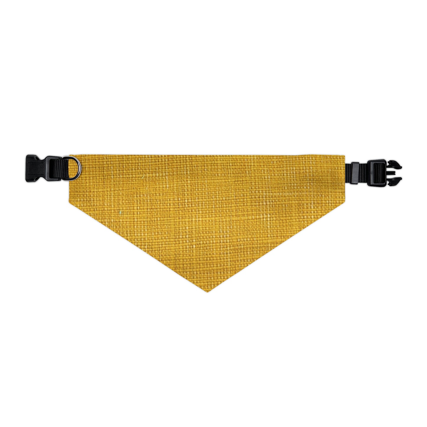 Radiant Sunny Yellow: Denim-Inspired Summer Fabric - Dog & Pet Bandana Collar