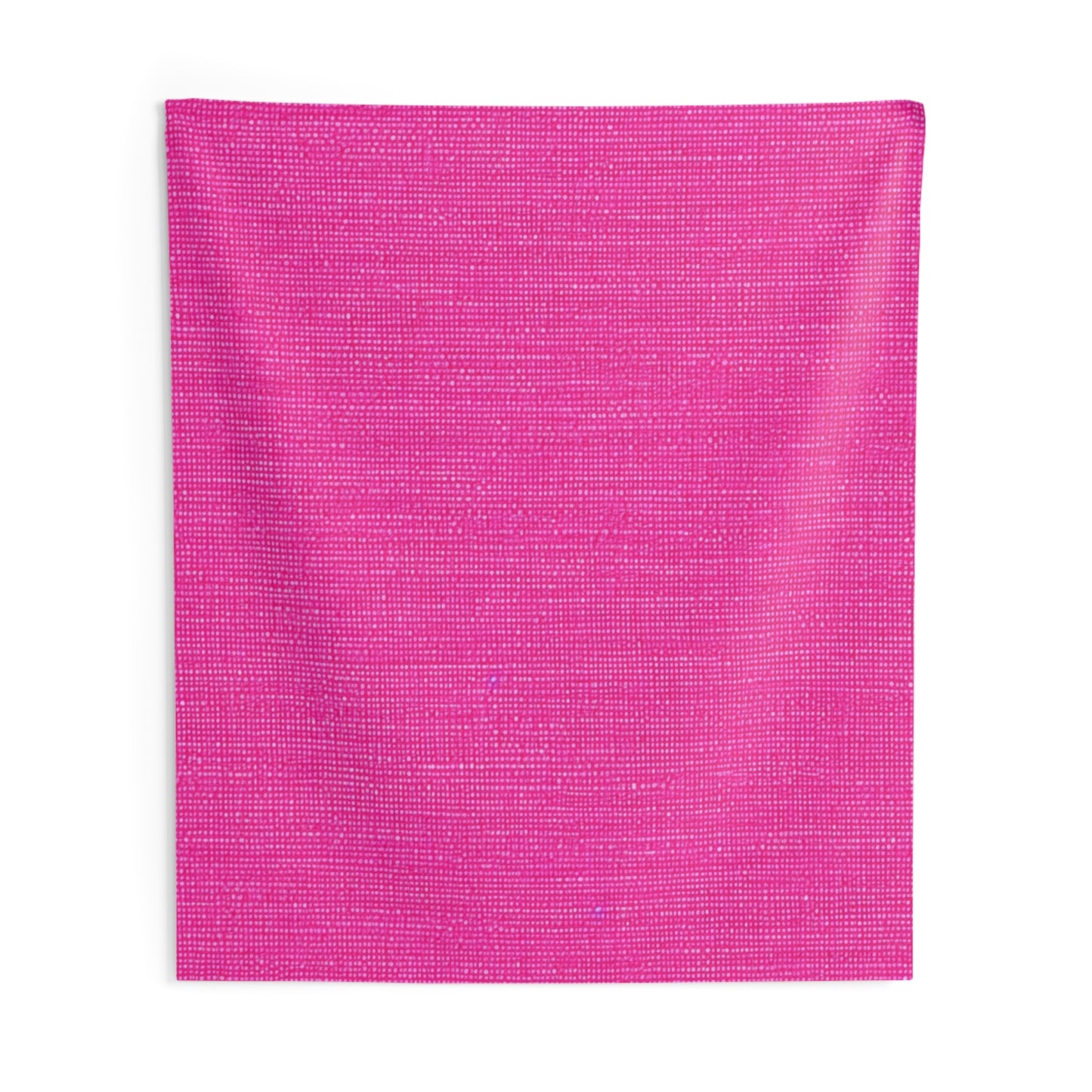 Hot Neon Pink Doll Like: Denim-Inspired, Bold & Bright Fabric - Indoor Wall Tapestries