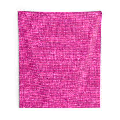 Hot Neon Pink Doll Like: Denim-Inspired, Bold & Bright Fabric - Indoor Wall Tapestries