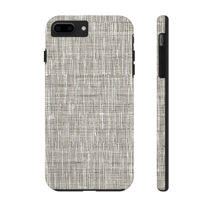 Silver Grey: Denim-Inspired, Contemporary Fabric Design - Tough Phone Cases