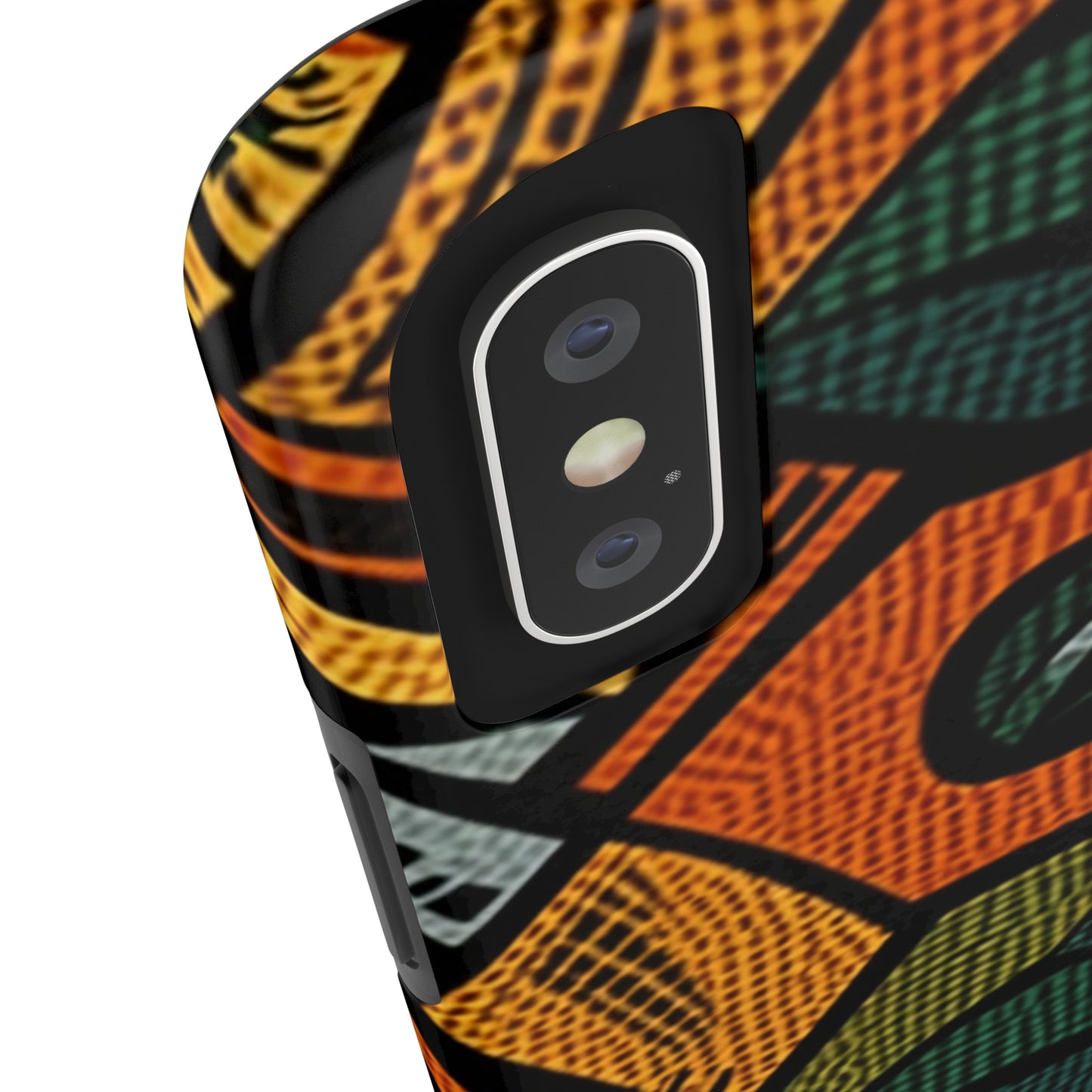 1960-1970s Style African Ornament Textile - Bold, Intricate Pattern - Tough Phone Cases