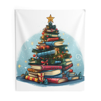 Árbol de Navidad amante de los libros, regalo para lectores - Tapices de pared interior 