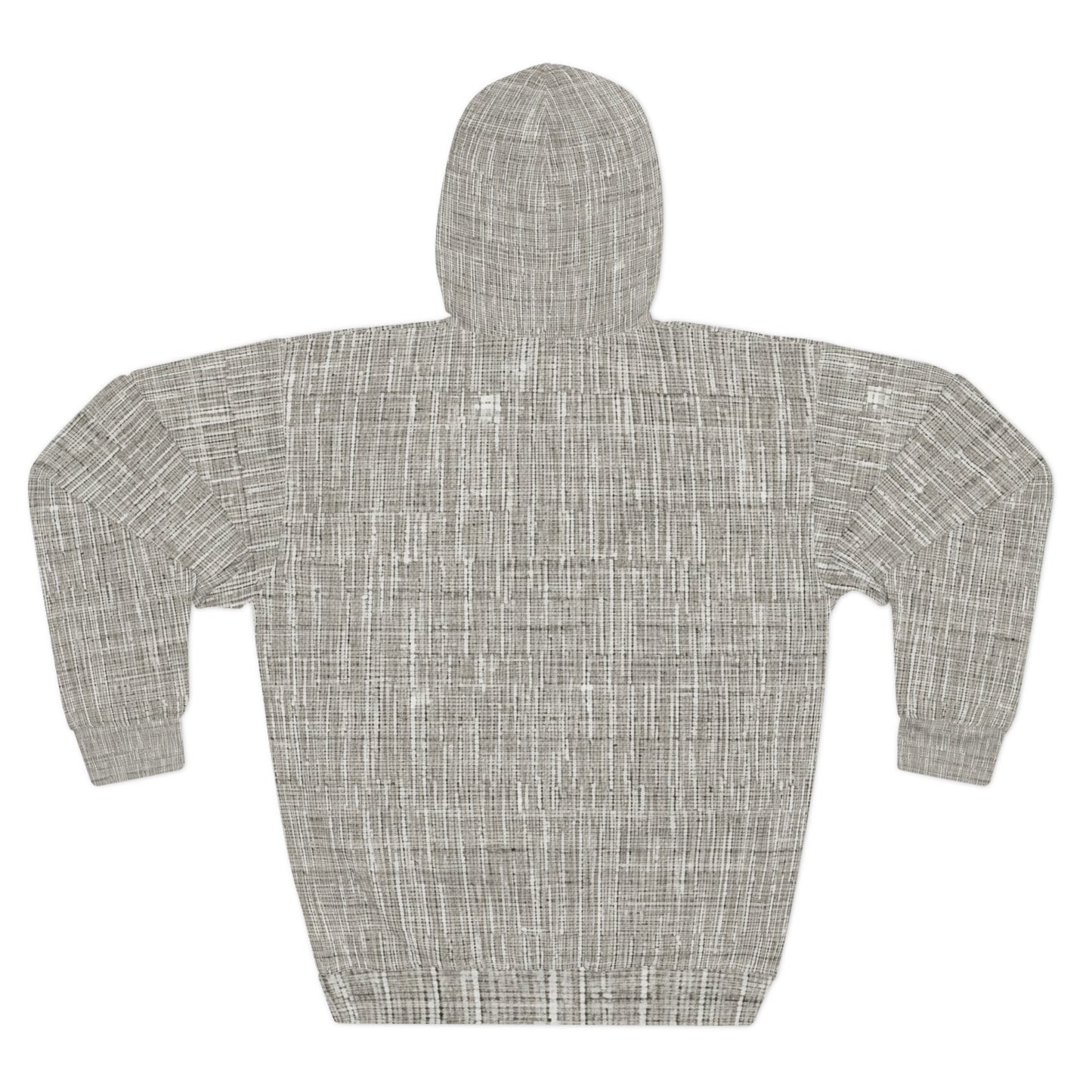 Silver Grey: Denim-Inspired, Contemporary Fabric Design - Unisex Pullover Hoodie (AOP)