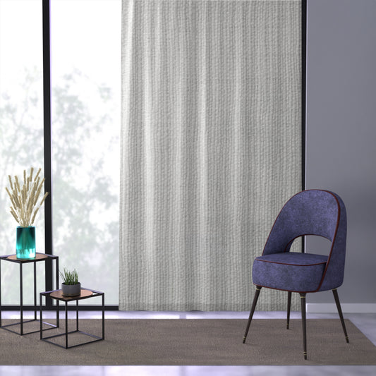 Chic White Denim-Style Fabric, Luxurious & Stylish Material - Window Curtain