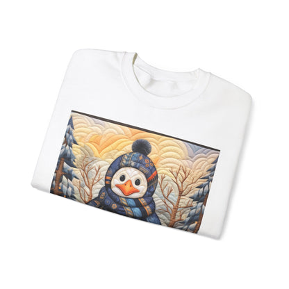 Penguin Quilt Design - Unisex Heavy Blend™ Crewneck Sweatshirt