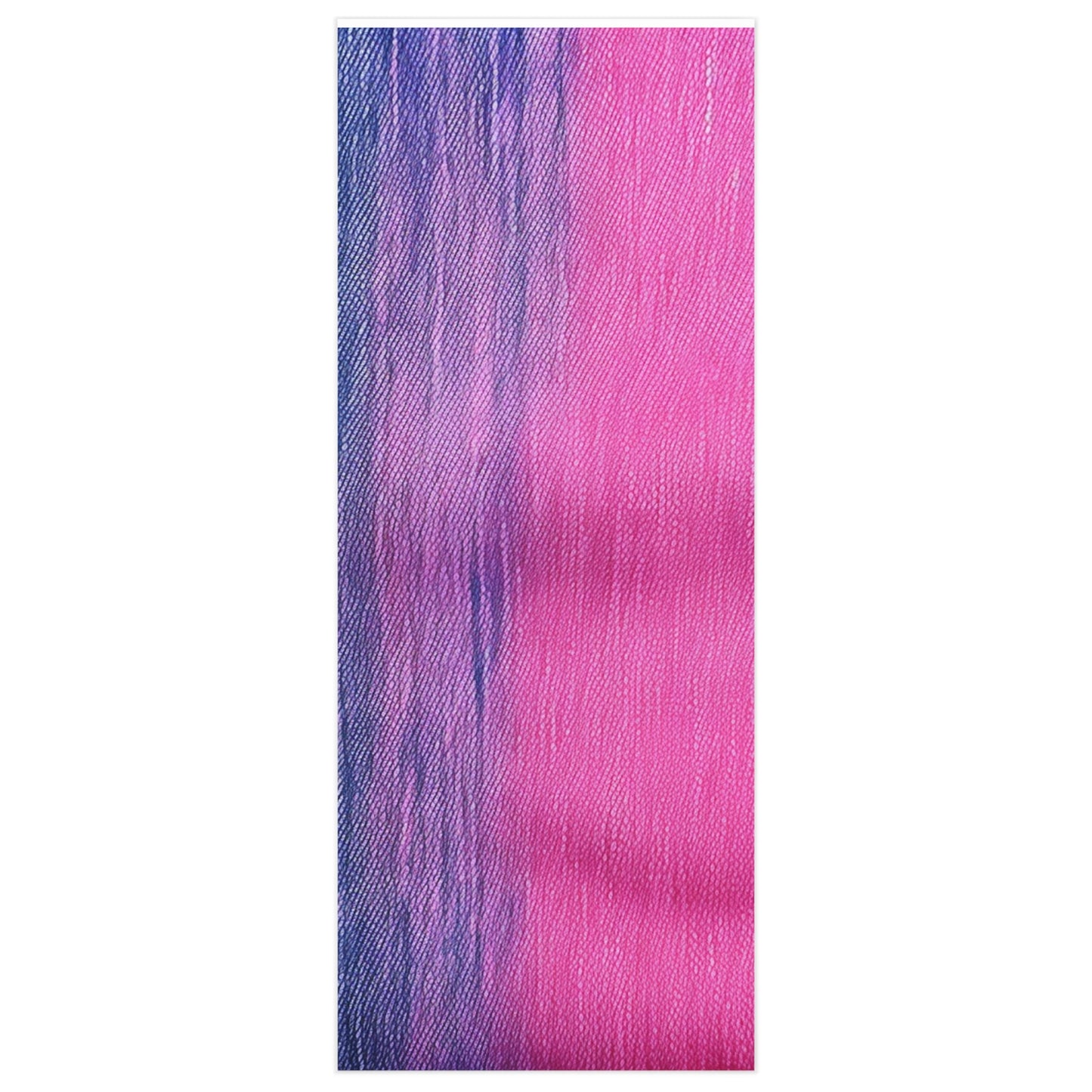 Dual Delight: Half-and-Half Pink & Blue Denim Daydream - Wrapping Paper