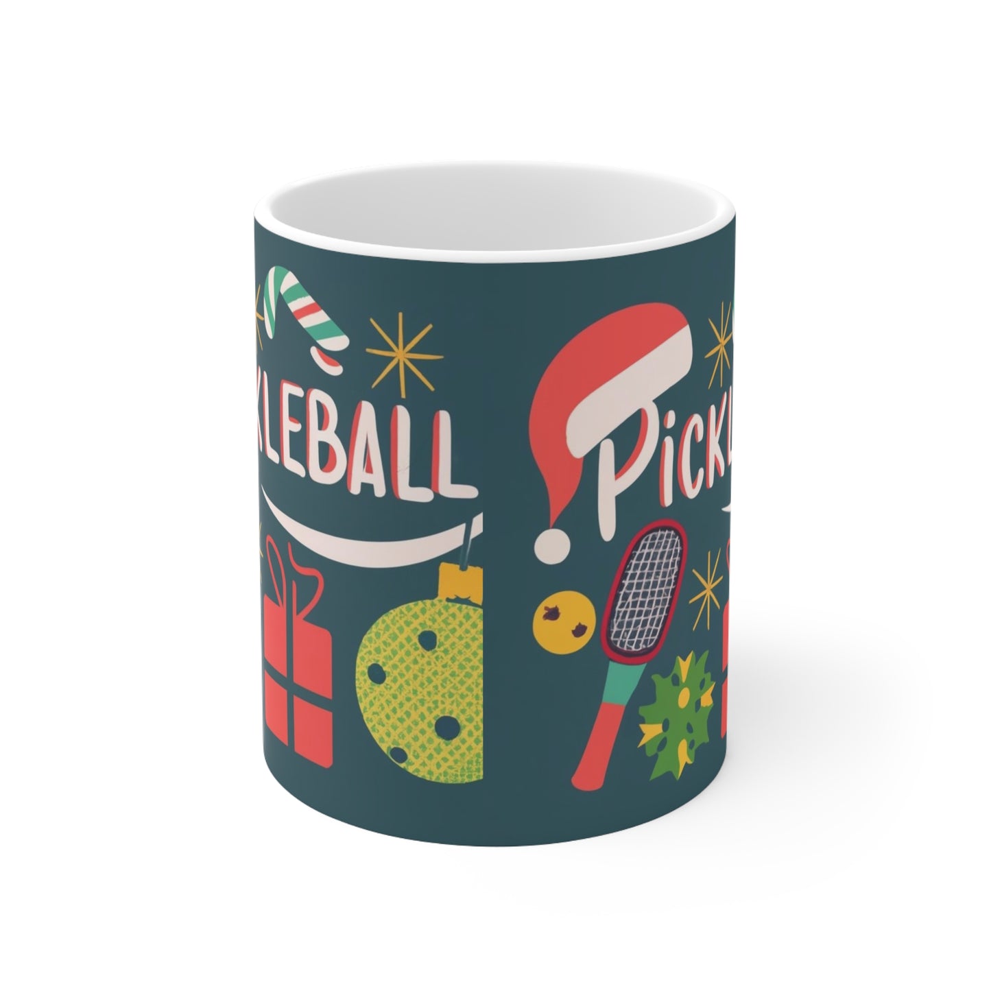 Regalo de Pickleball para Navidad - Taza de cerámica 11oz 