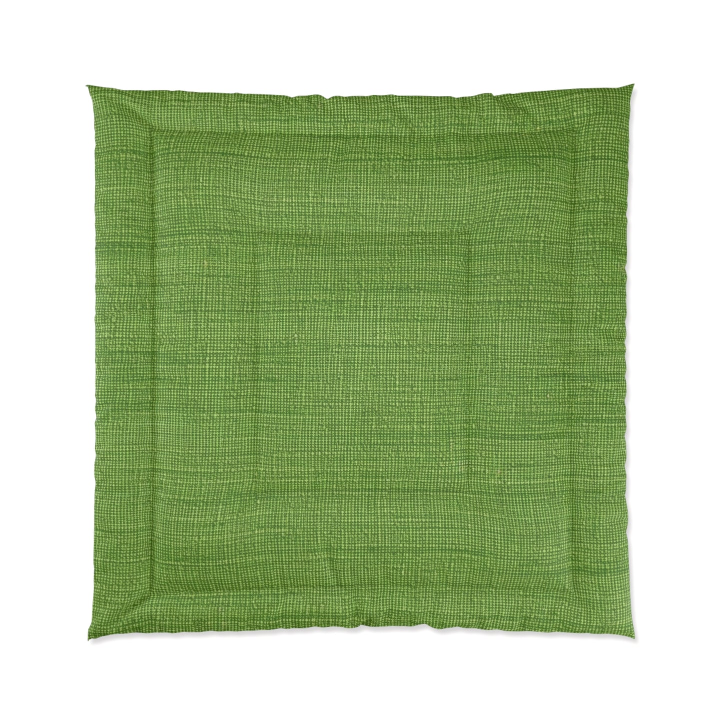 Olive Green Denim-Style: Seamless, Textured Fabric - Comforter