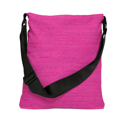 Hot Neon Pink Doll Like: Denim-Inspired, Bold & Bright Fabric - Adjustable Tote Bag (AOP)