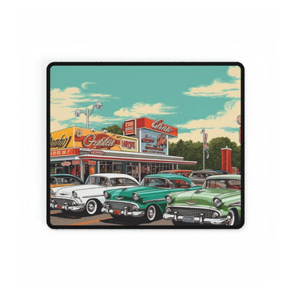 1950s Classic Car Collection Retro Artwork - Desk Mats