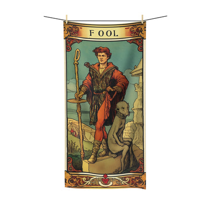 Mystical Tarot - Artistic Depiction of The Fool Card - Polycotton Towel