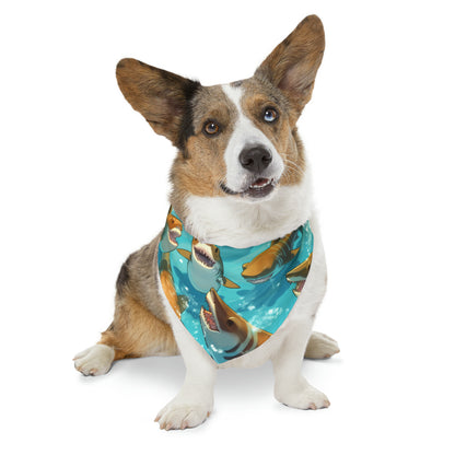 Tiger Shark: Ocean Marine Wildlife - Underwater - Dog & Pet Bandana Collar