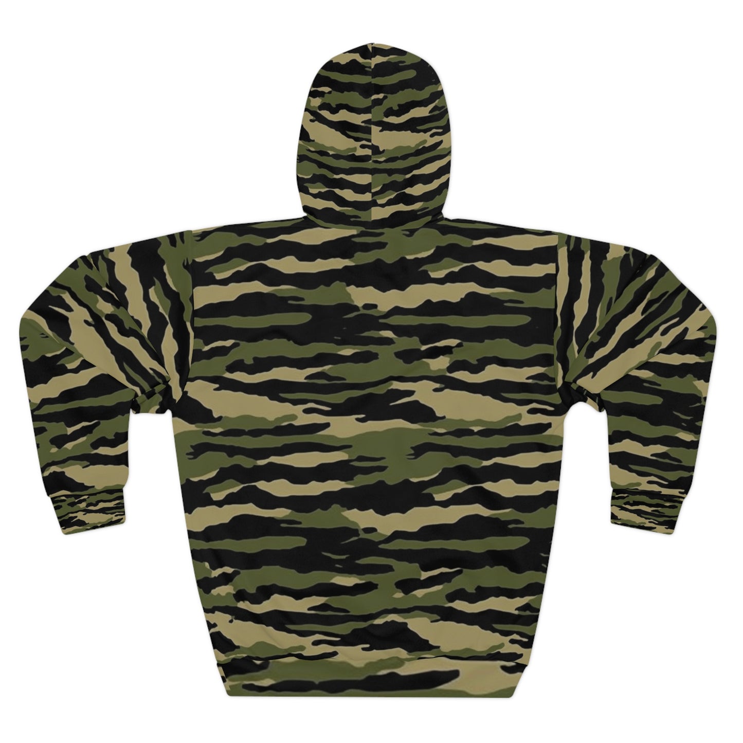 Tiger Stripe Camouflage: Military Style - Unisex Pullover Hoodie (AOP)