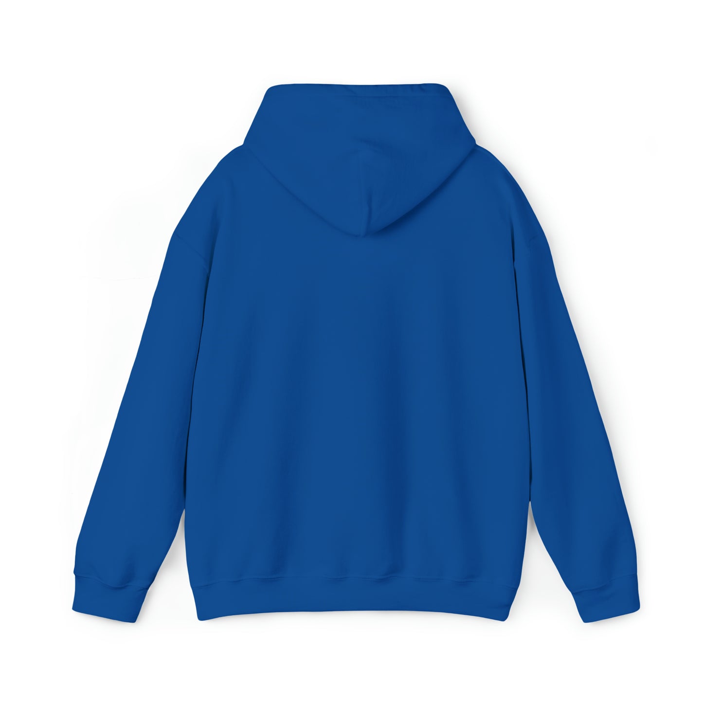 Blue Santa Chenille Patch - Chritmas Hoiday Design - Unisex Heavy Blend™ Hooded Sweatshirt