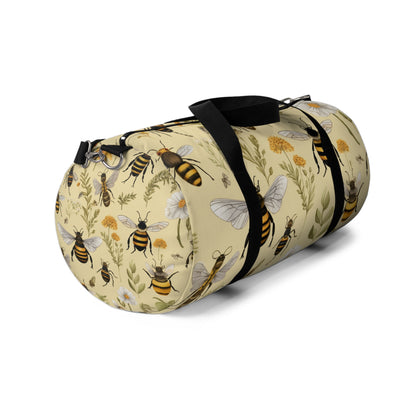 Whimsical Bee & Honeycombs Nature-Friendly Pattern Design Duffel Bag