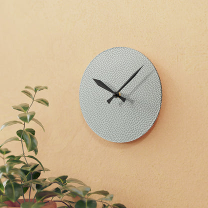 White Leather Design - Acrylic Wall Clock