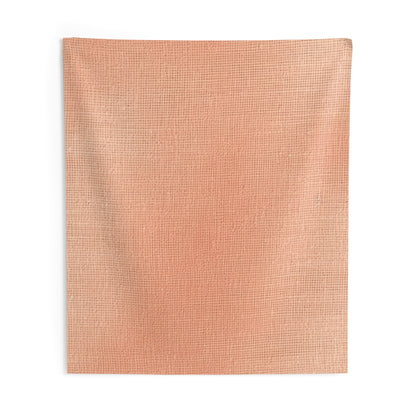 Melocotón rosa-naranja suave: tela exuberante inspirada en la mezclilla - Tapices de pared para interiores 