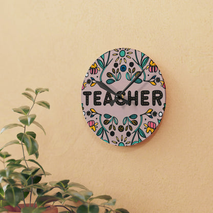 Teacher Class - Acrylic Wall Clock