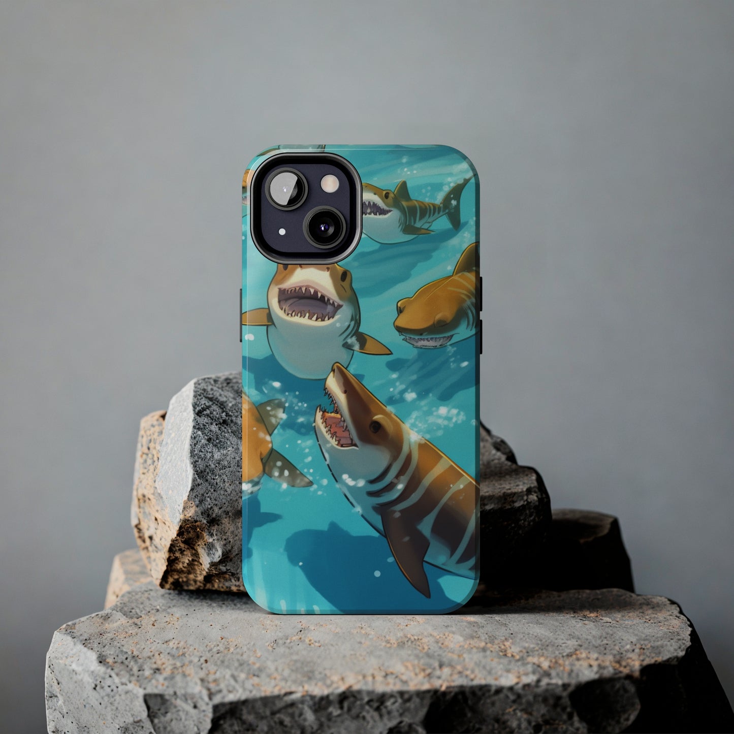 Tiger Shark: Ocean Marine Wildlife - Underwater - Tough Phone Cases