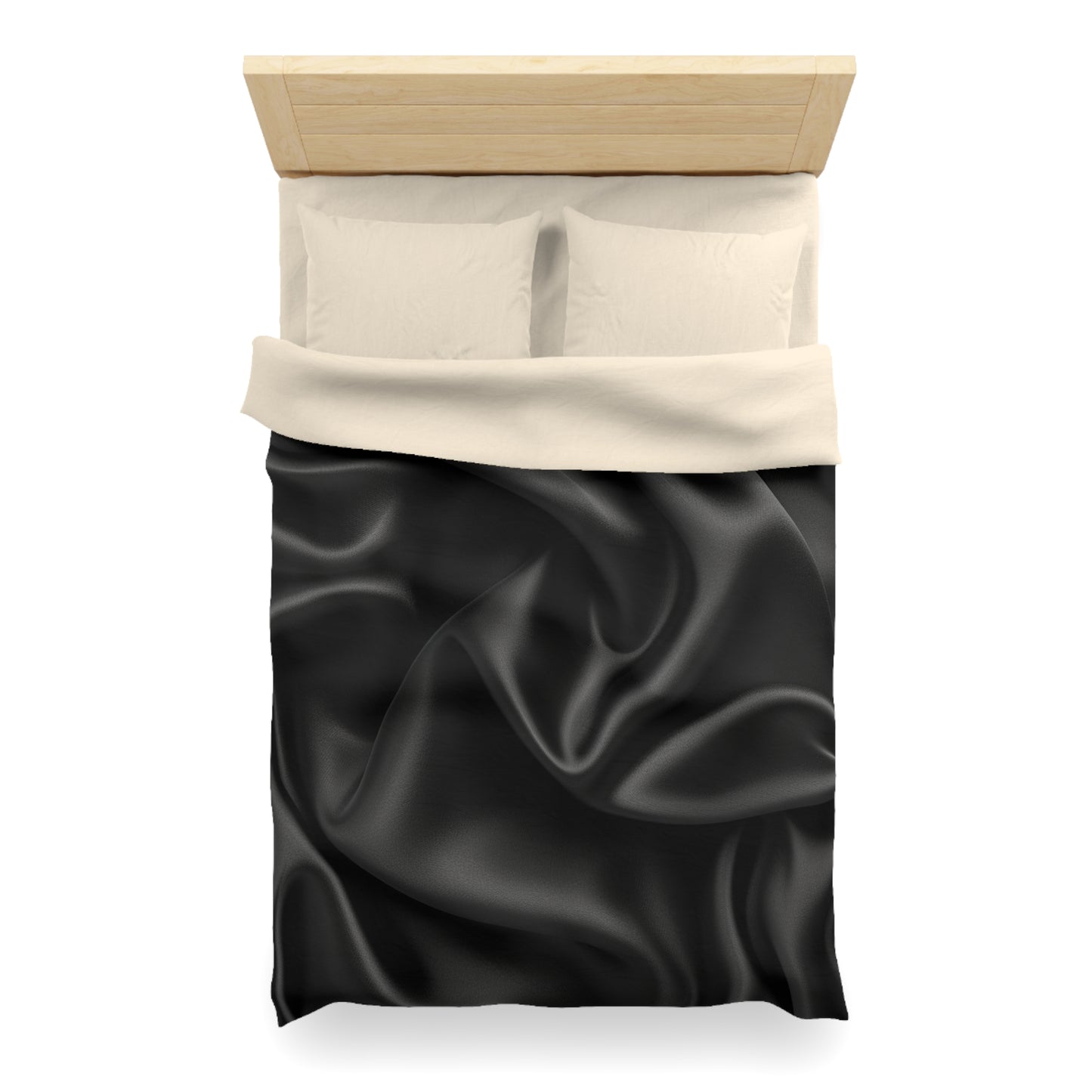 Black Silk, Microfiber Duvet Cover