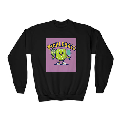 Pickleball Anime kawaii - Cartoon Graphic - Sport Character - Youth Crewneck Sweatshirt