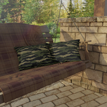 Tiger Stripe Camouflage: Military Style - Outdoor Pillows