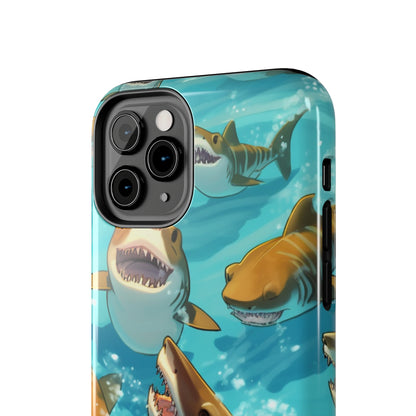 Tiger Shark: Ocean Marine Wildlife - Underwater - Tough Phone Cases