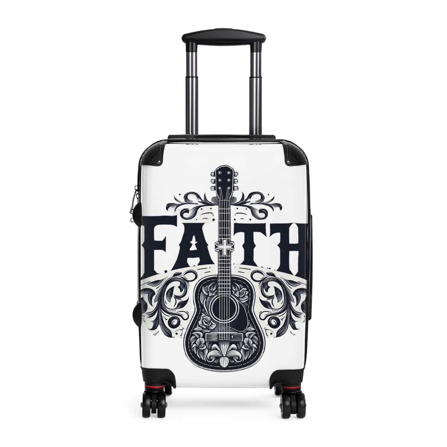 Guitar Cross Faith - Christian Gift, Love and Grace, Faithful, Jesus - Suitcase