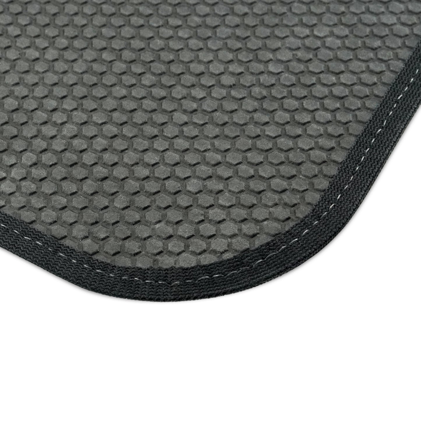 Silver Grey: Denim-Inspired, Contemporary Fabric Design - Car Mats (Set of 4)