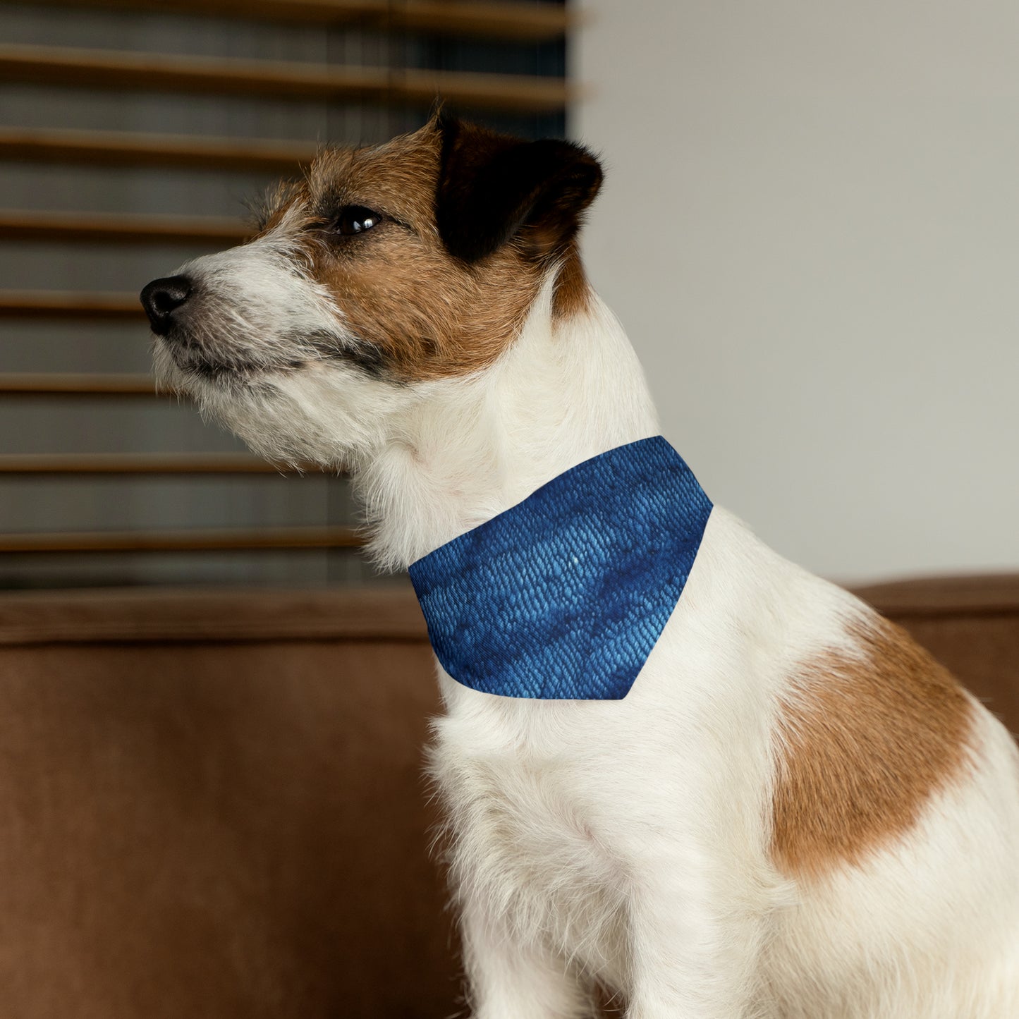 Blue Spectrum: Denim-Inspired Fabric Light to Dark - Dog & Pet Bandana Collar