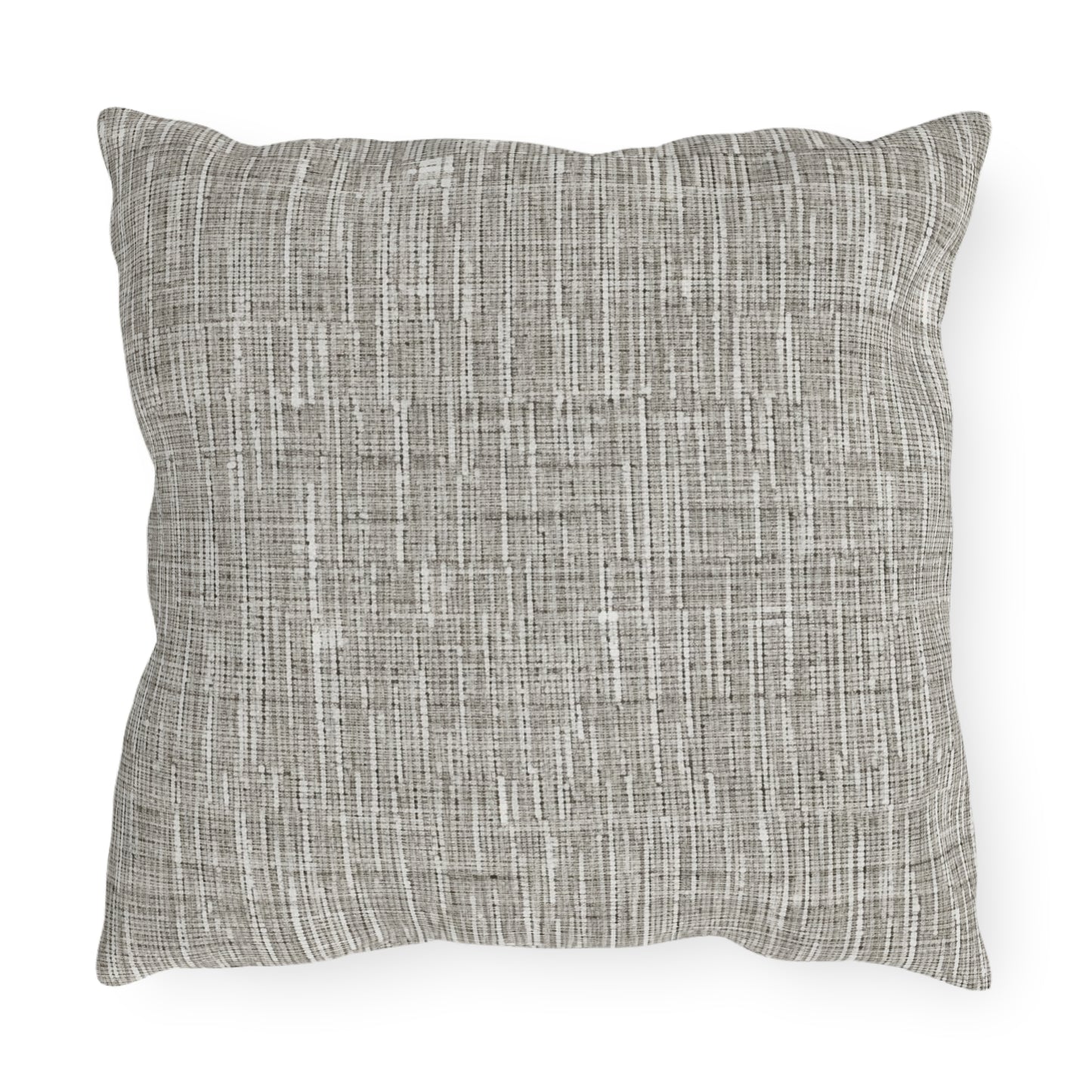 Silver Grey: Denim-Inspired, Contemporary Fabric Design - Outdoor Pillows