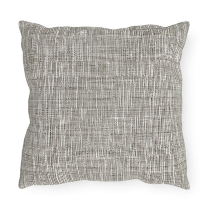 Silver Grey: Denim-Inspired, Contemporary Fabric Design - Outdoor Pillows