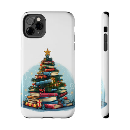 Book Lover Christmas Tree, Gift For Readers - Tough Phone Cases