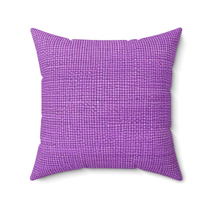 Hyper Iris Orchid Red: Denim-Inspired, Bold Style - Spun Polyester Square Pillow