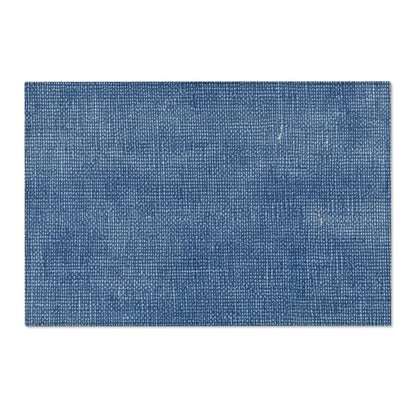 Outdoor Bass Boat Style - Denim Design Artwork - Area Rugs