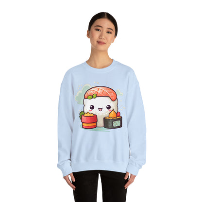 Anime Sushi - Japanese Cute kawaii - Otaku Gift - Unisex Heavy Blend™ Crewneck Sweatshirt