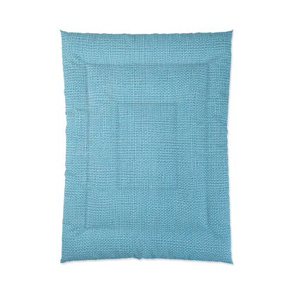 Bright Aqua Teal: Denim-Inspired Refreshing Blue Summer Fabric - Comforter