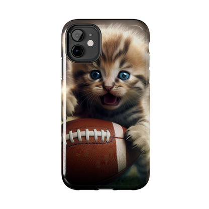 Football Kitten Touchdown: el juego deportivo ganador de Tabby - Estuches resistentes para teléfonos