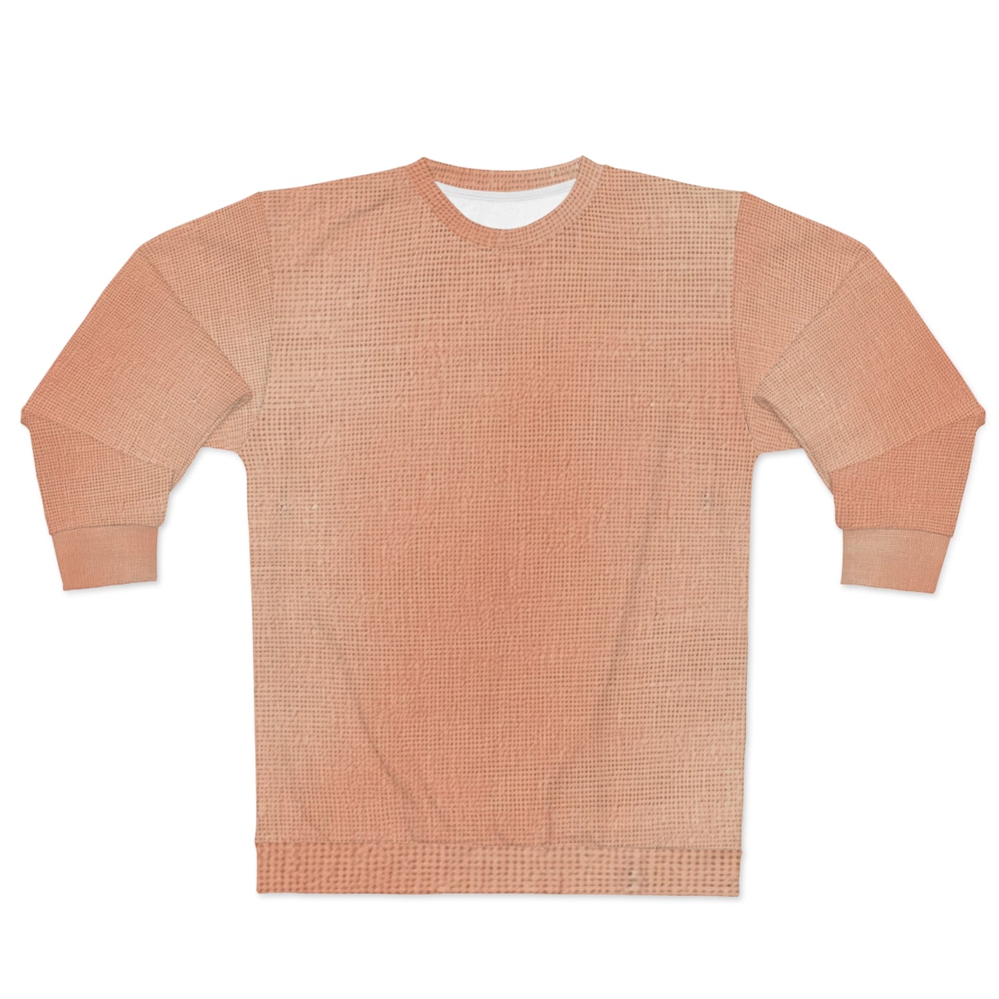 Soft Pink-Orange Peach: Denim-Inspired, Lush Fabric - Unisex Sweatshirt (AOP)