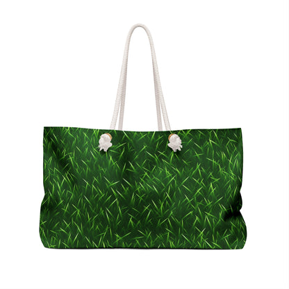 Touch Grass Indoor Style Outdoor Green Artificial Grass Turf - Weekender Bag