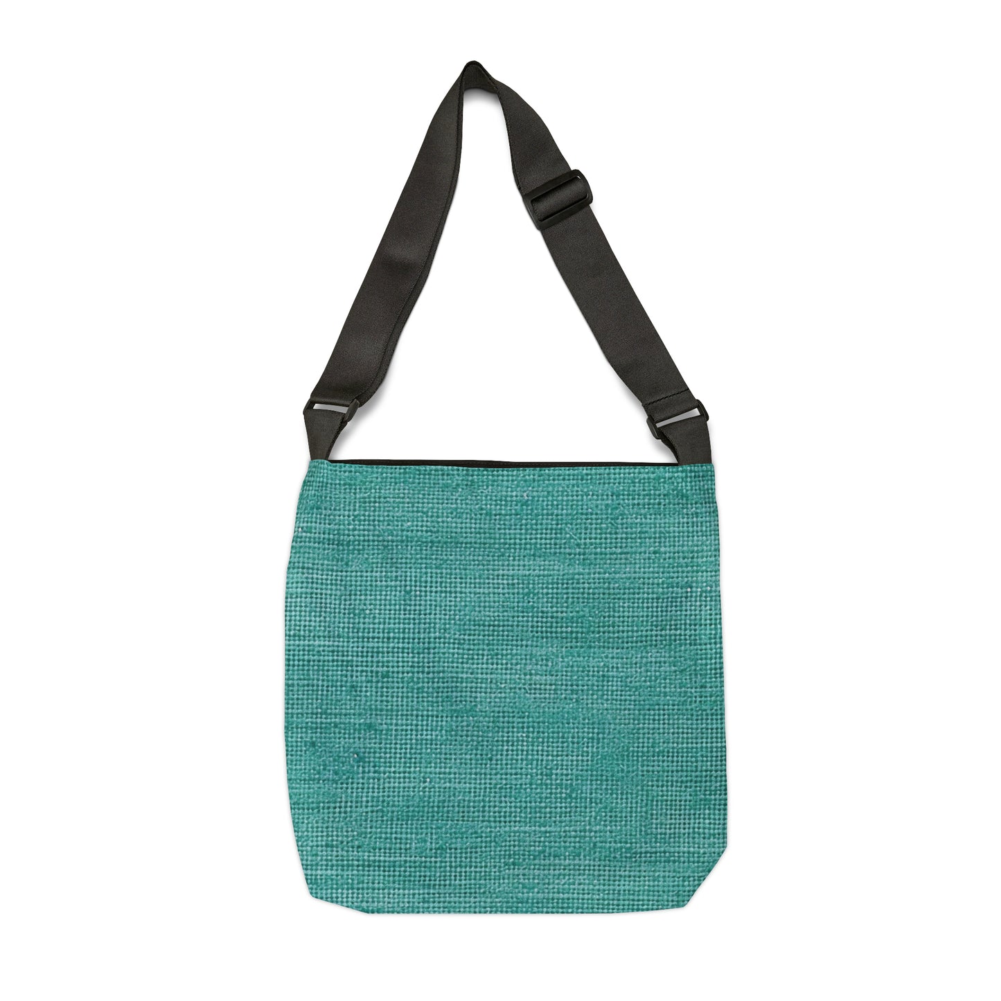 Quality Mint Turquoise Denim Fabric Deisgn, Stylish Material - Adjustable Tote Bag (AOP)