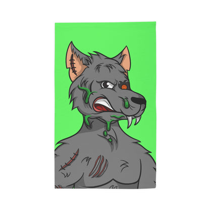 Wolf Grey Cyborg Animal Werewolve Dobby Rug